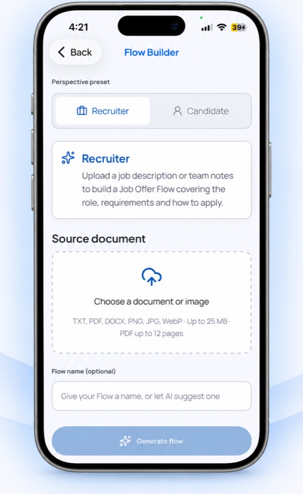 Eloquu Flow Builder — du document au parcours