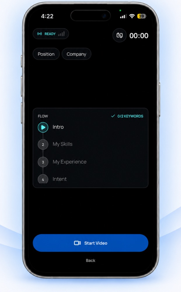 Eloquu — enregistrement vidéo avec repères de prise de parole